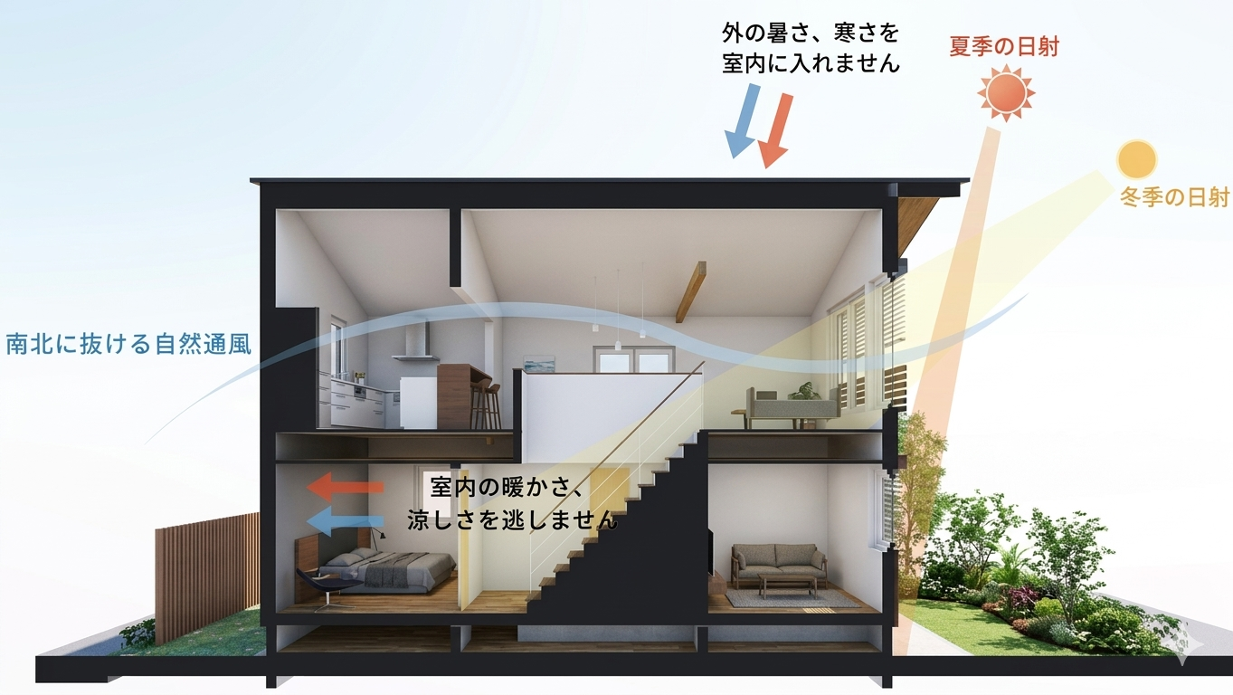 「自然の力」で心地よく暮らすパッシブ設計